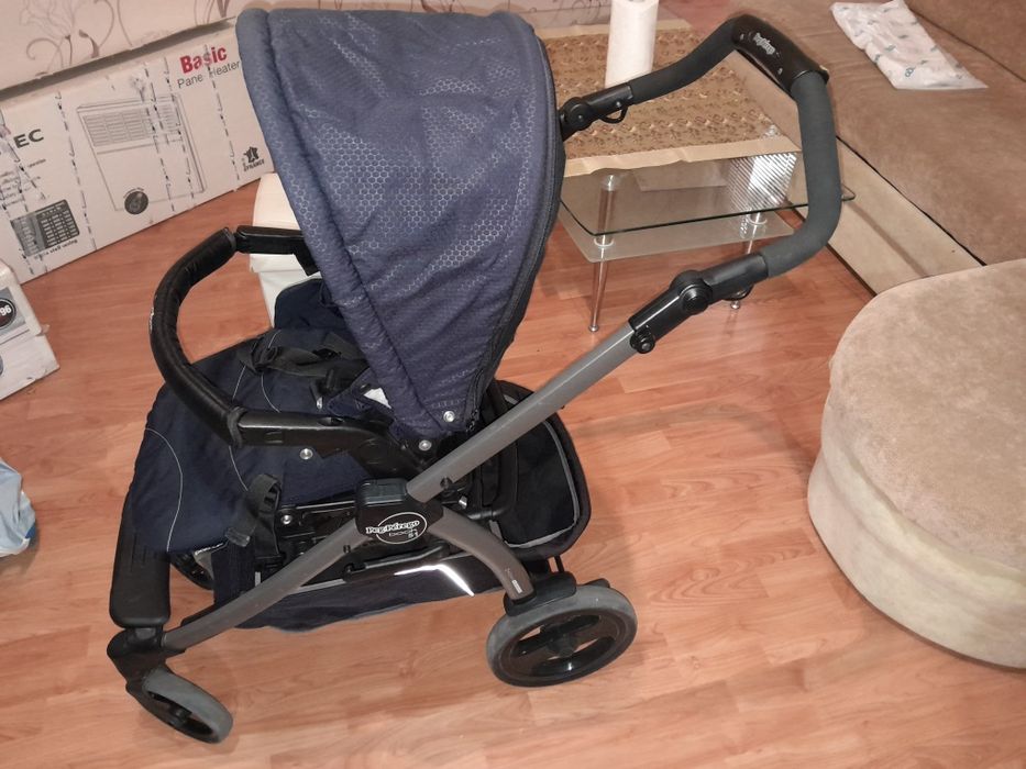 Бебешка количка Peg Perego 2в1 – лятна + ЧИСТО НОВ зимен кош, запазена