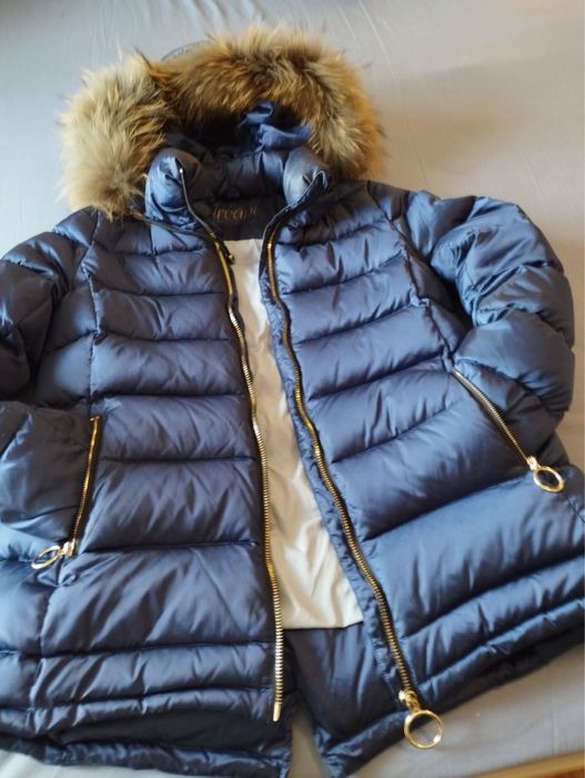 Италианско яке Treapi с гъши пух и лисица, НОВО!