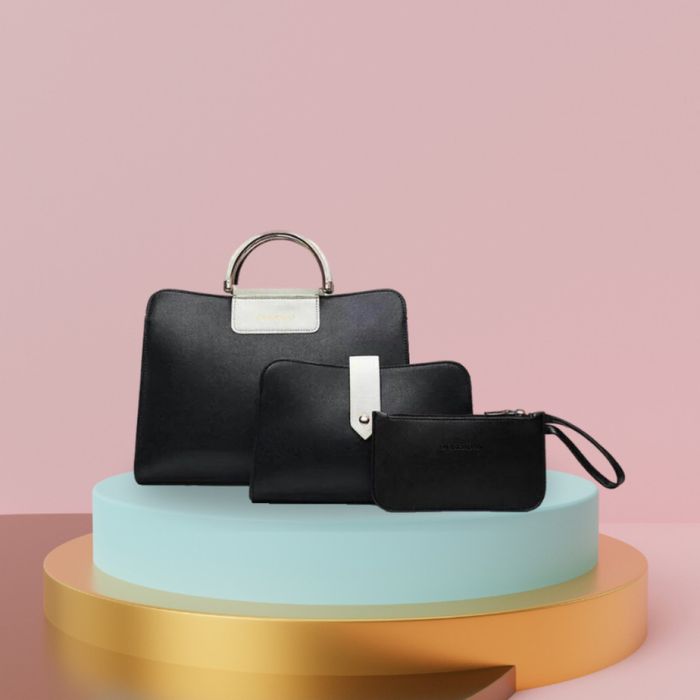 Комплект от 3 красиви дамски чанти с модерен дизайн