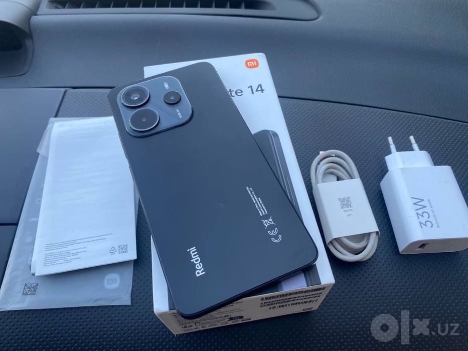 redmi not 14 256 gb full karobka zaryadka dakument