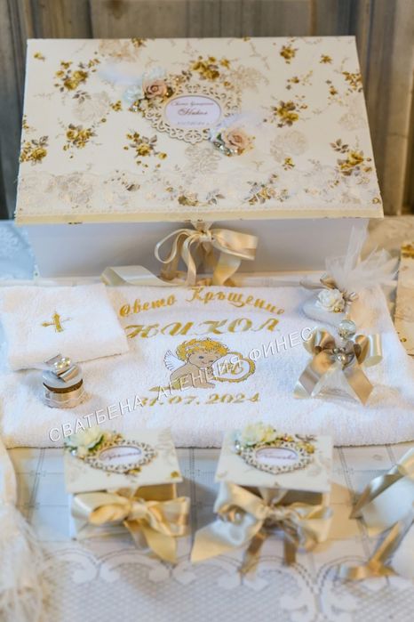 Ръчно изработен комплект за кръщене