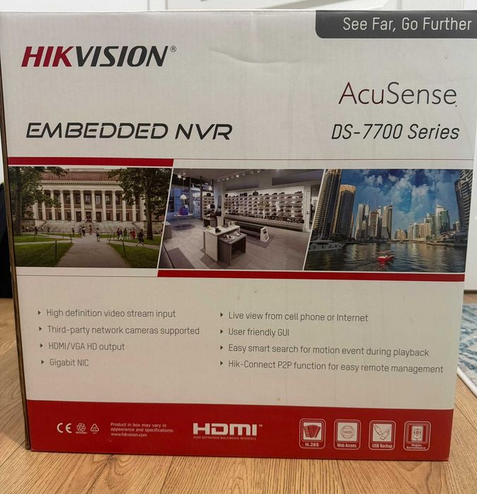 NVR Hikvision 32 canale DS-8632NI-K8, 8 MP, 8xSATA, alarma, audio