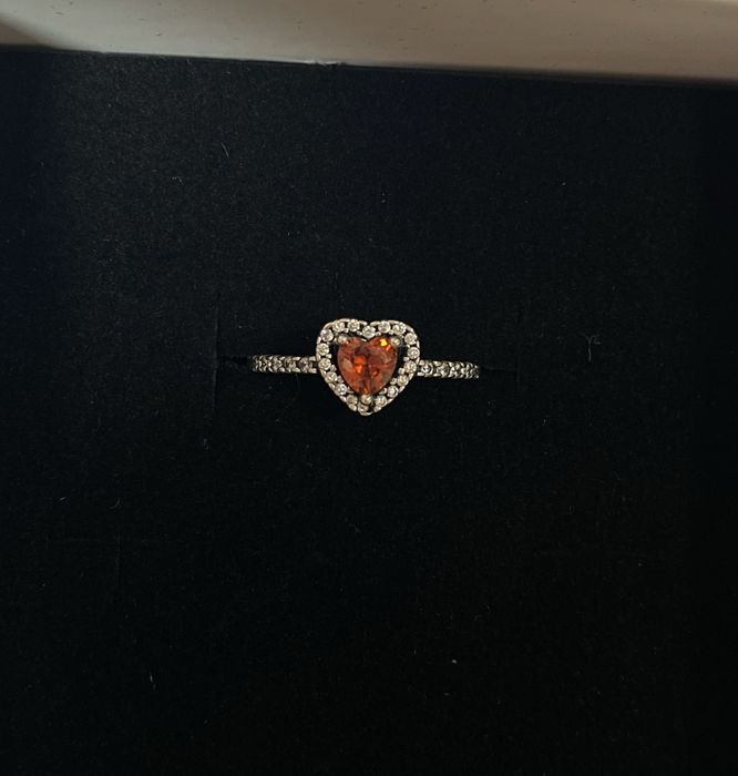 Сребърен пръстен сърце