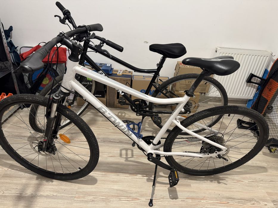 Bicicletă polivalentă Riverside 500 alba, marime L, roti 29