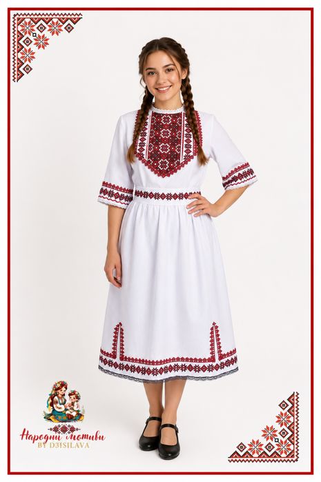 Дамска рокля с народни мотиви