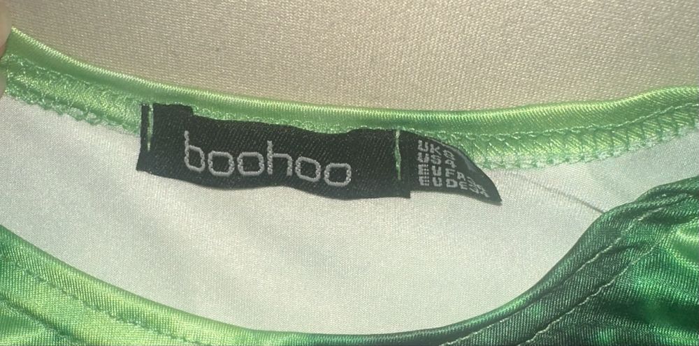 Зелена неон tie dye блуза и къси гащи co-op