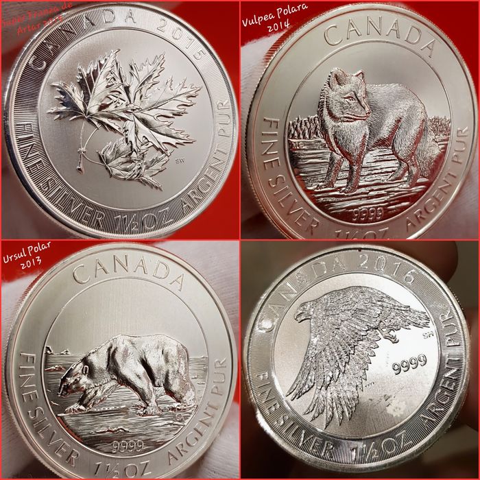 Canada Royal Canadian Mint monede lingou argint 999