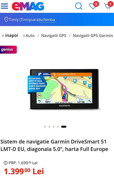 Gps-uri*GARMIN*2026*Autocar-Camion-Microbuz-Masina*Navigatie Auto Tir