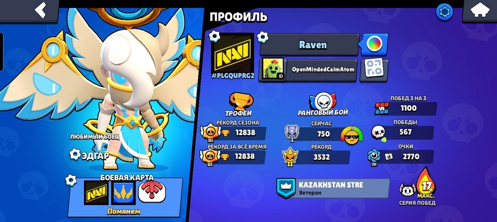 Аккаунт в бравыл старсе