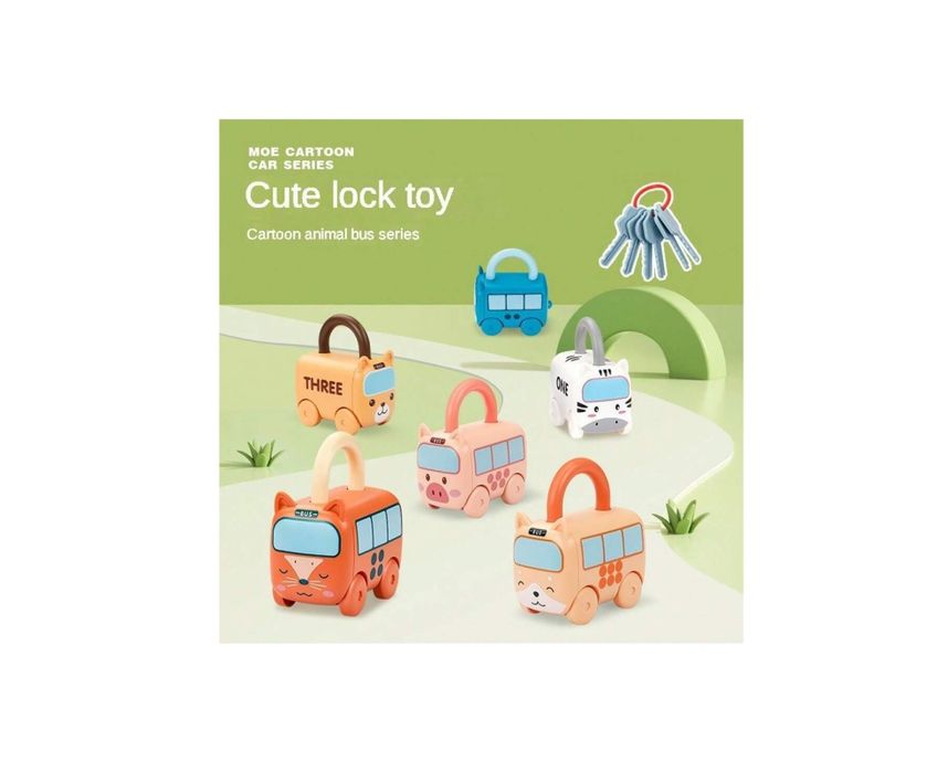 Jucarie Educativa "Lacate si chei" –Asociere dupa Cifra –Masinute,+18m