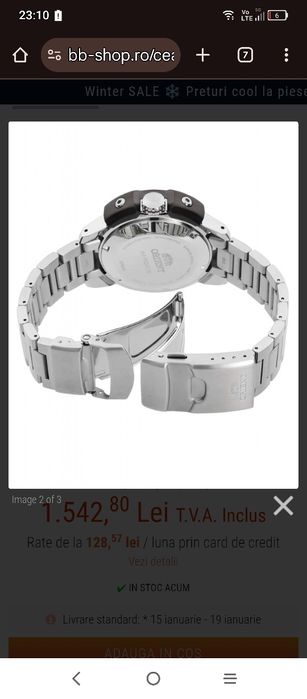 Orient RA-AC0L02R00B, ORIGINAL, cutie sigilată.