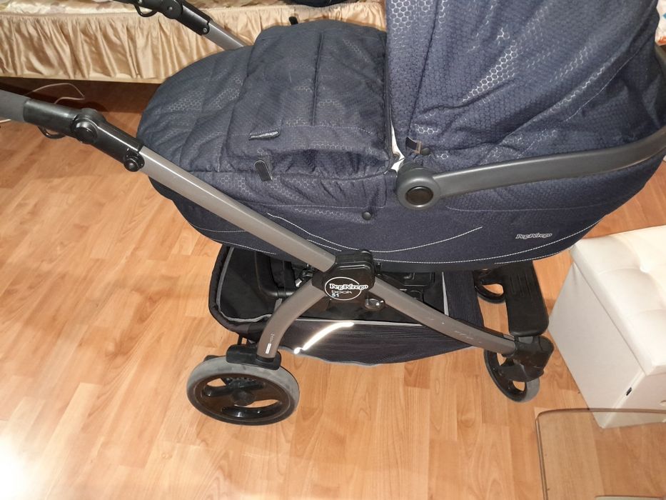 Бебешка количка Peg Perego 2в1 – лятна + ЧИСТО НОВ зимен кош, запазена