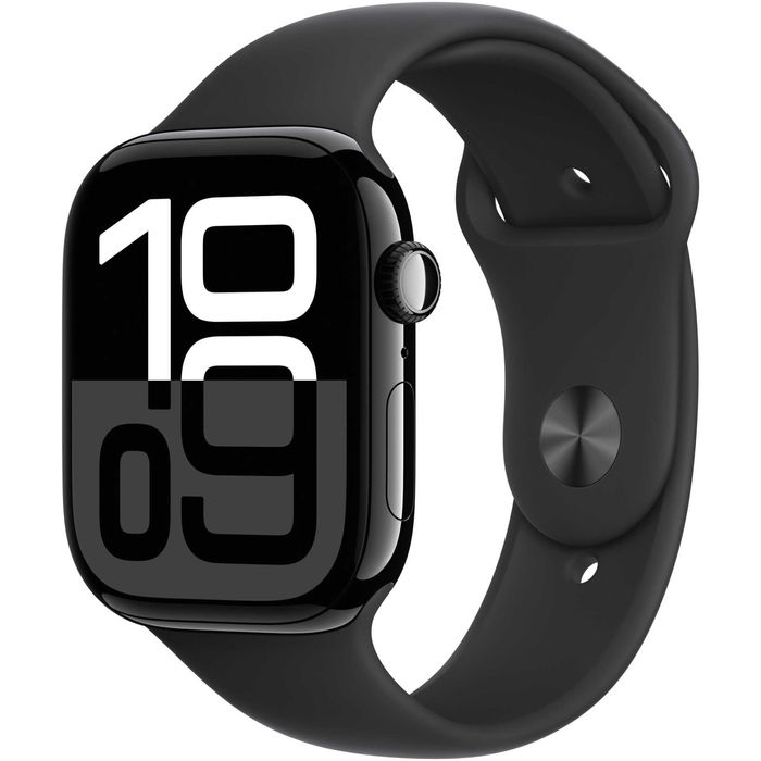 Apple Watch Series 10 GPS 46mm Jet Black carcasa Aluminiu black sport band M/L (nou-sigilat)