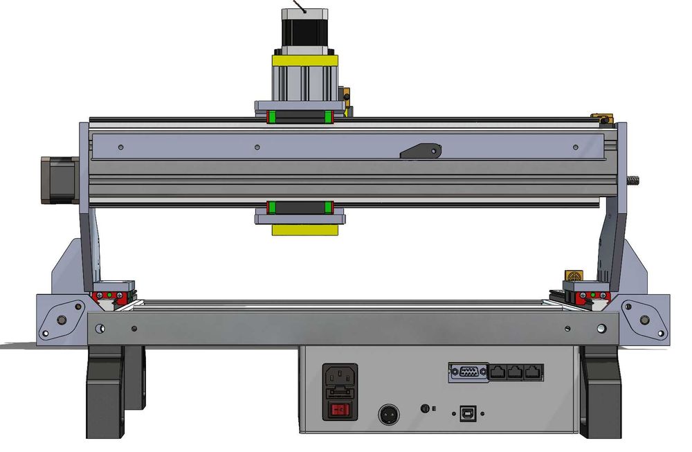 Router CNC de precizie cu masa de lucru 380mm x 330mm si Z de 50mm