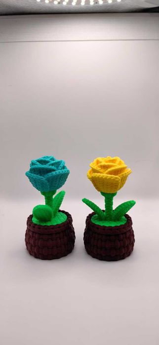 Mini floare in ghiveci - Printat 3D