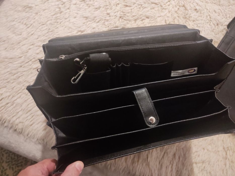 Нови кожени бизнес чанти / органайзери – 2 броя