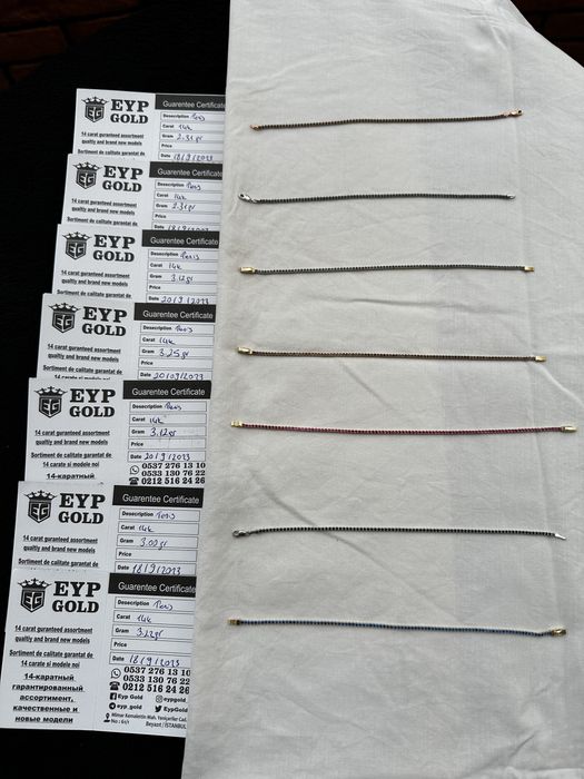 Vand bratari de aur 14k