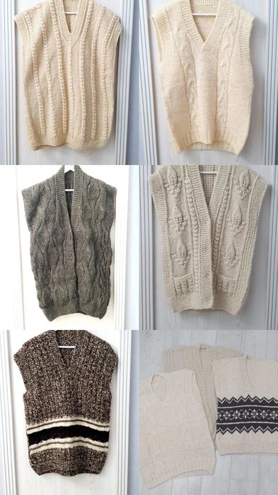 Жилет из 100% Шерсти