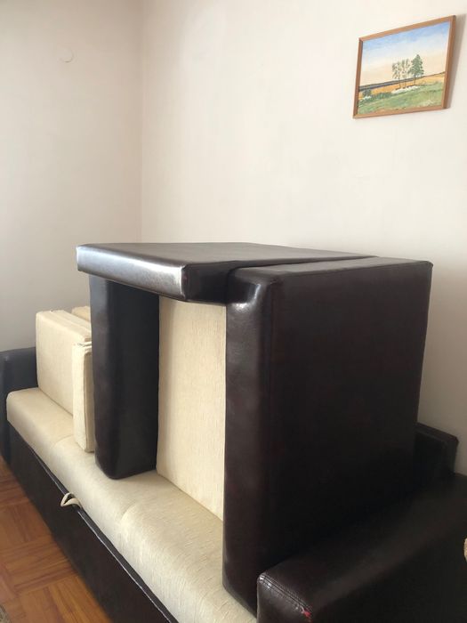 Разтегателен Диван и фотьойл комплект, чисто нови и неизползвани