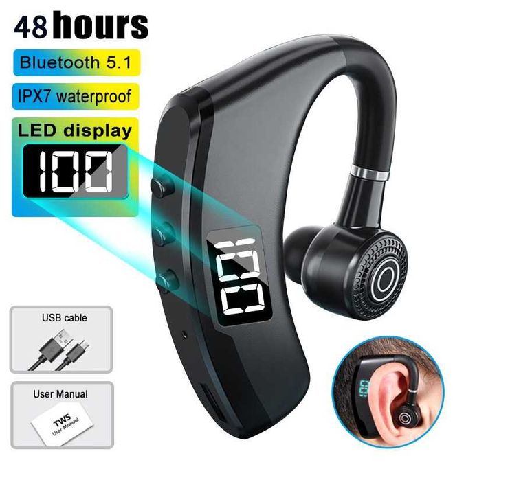 casca hands free cu bluetooth si functie de telecomanda foto