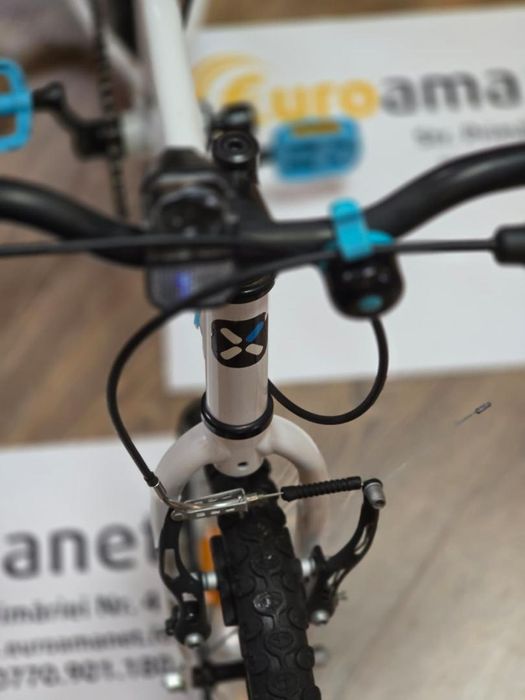 Bicicleta BTWIN 16 inch 4-6 ani DISCOVER 100 Alb Copii -P-