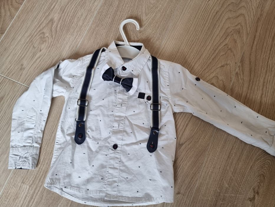 Риза с тиранти и папийонка