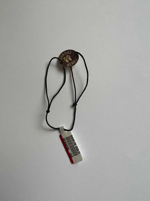 Bratara aur 14K cu banut pe snur pentru surori