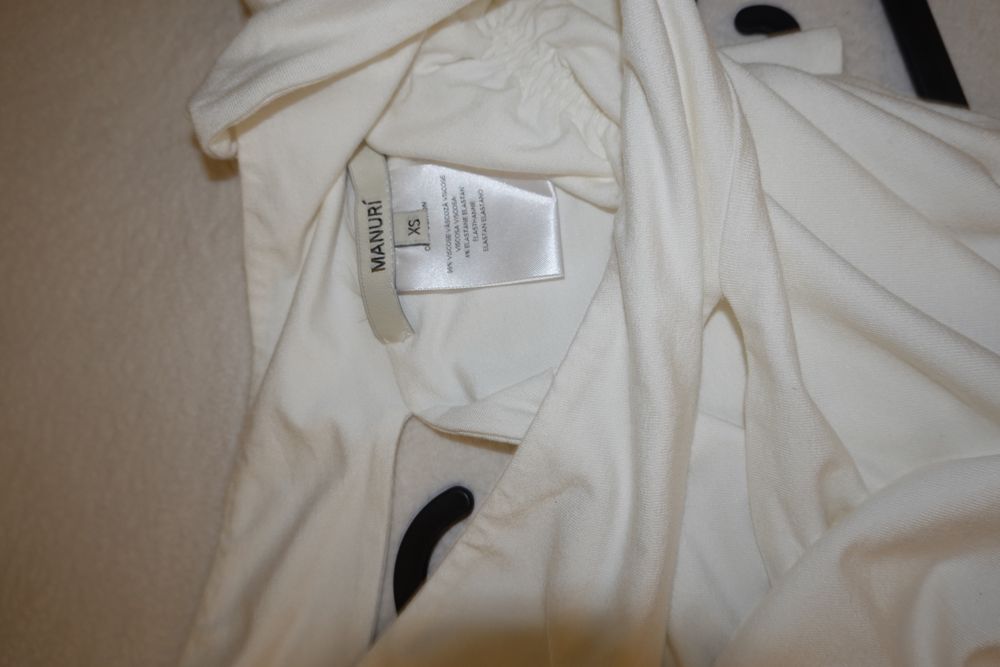 Manuri set pantaloni + top alb xs