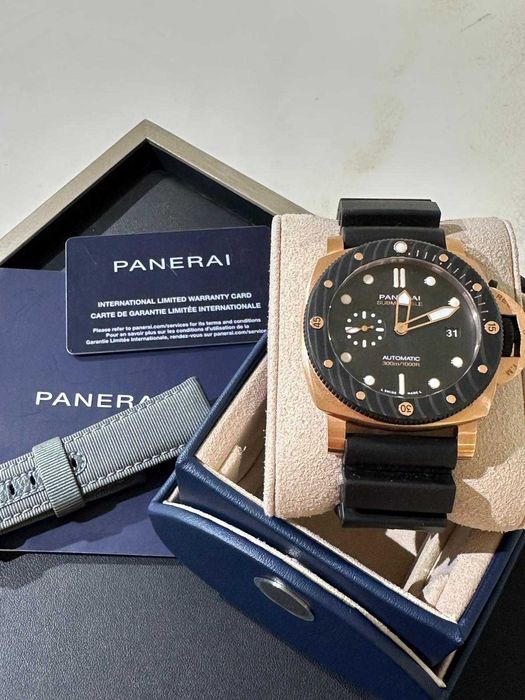 Ceas Panerai Submersible Goldtech, aur 18k, full set