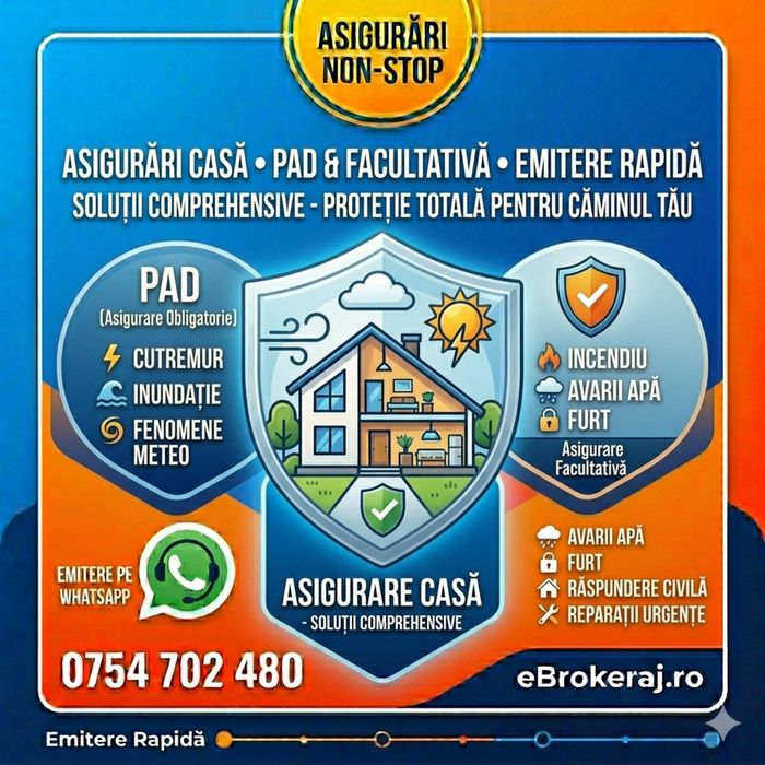 Asigurări NON-STOP • Emitere pe WhatsApp • RCA în Rate (Inclusiv Weekend)