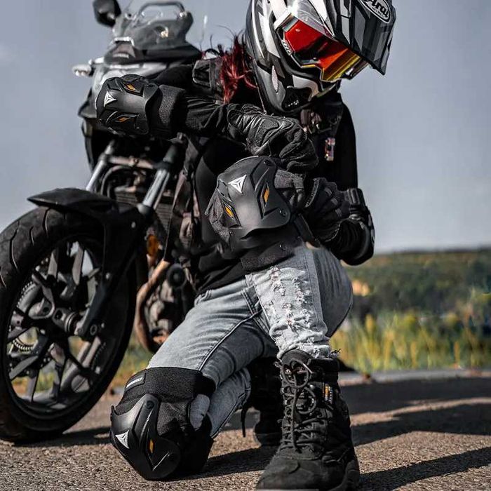 Set protectii moto genunchere si cotiere 4 piese PP Shell 600D oxford