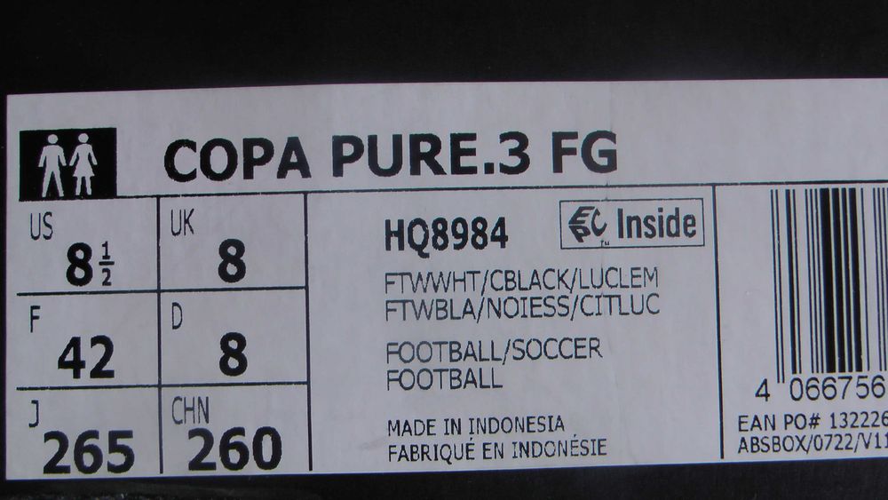 Ghete fotbal crampoane NOI Adidas Copa Pure3 marimea 42 piele naturala