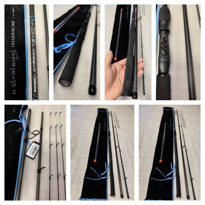 SET 2 Lansete Feeder FL Strategist Method Feeder 3.60M, 100G, 3+3SEG