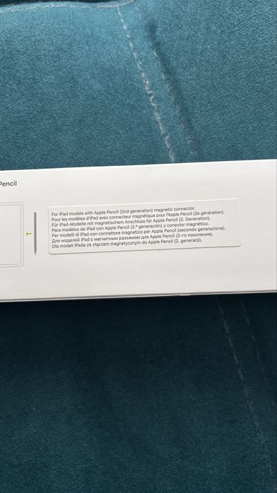 Стилус Apple pencil 2 поколения (оригинал)