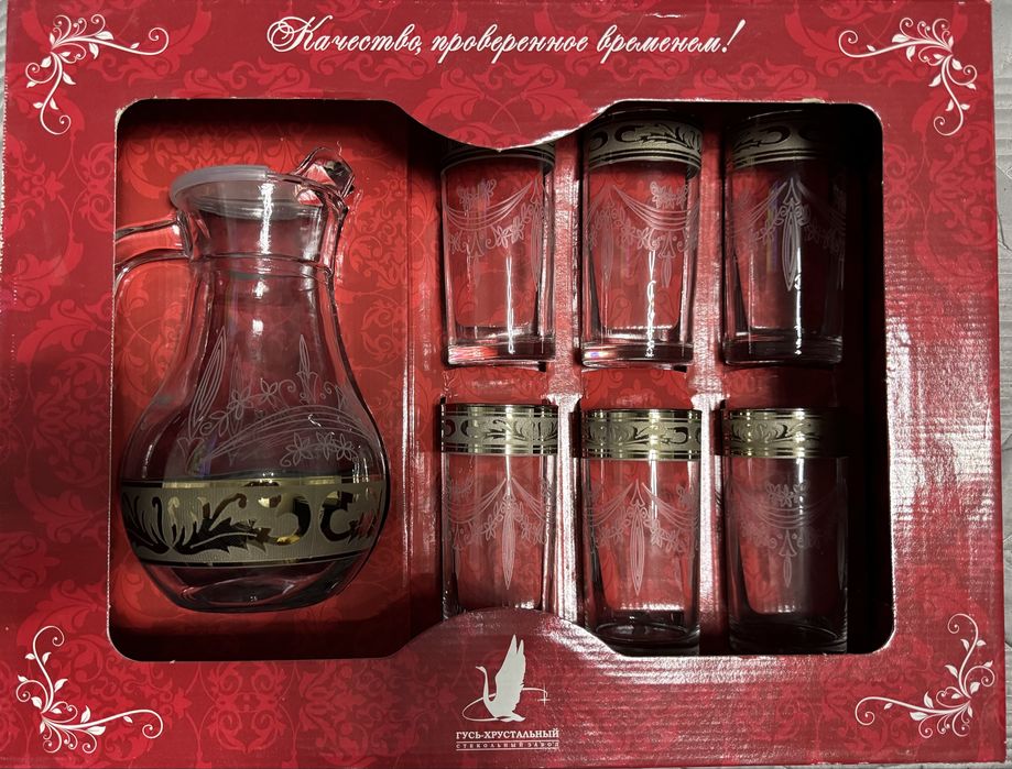 Набор: кувшин + 6 стаканов