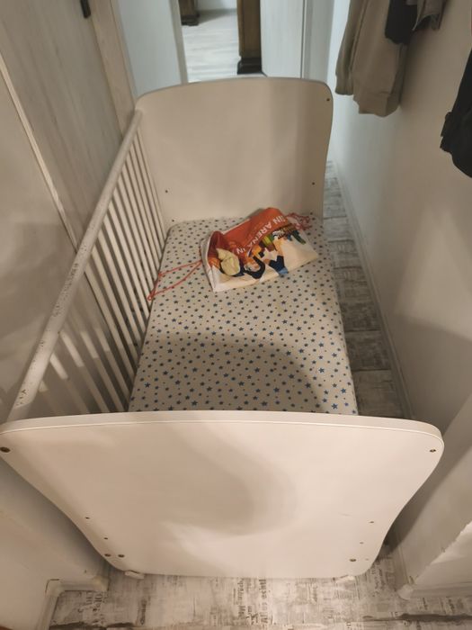 Pătuț bebe cu saltea