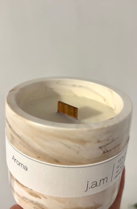 Ароматни соеви свещи. Дървен фитил