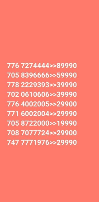 Продам номера красивые