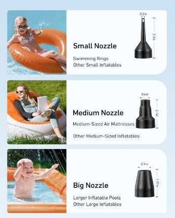 Електрическа помпа AstroAI, 3.5 kPa, 300 L/min, 120 V AC / 12 V DC