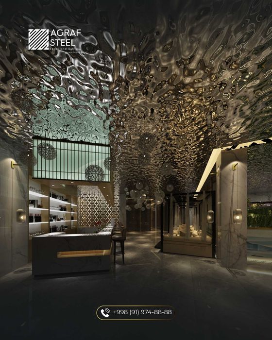 Plastik aqua panel, аква панель, tolqinli patalok