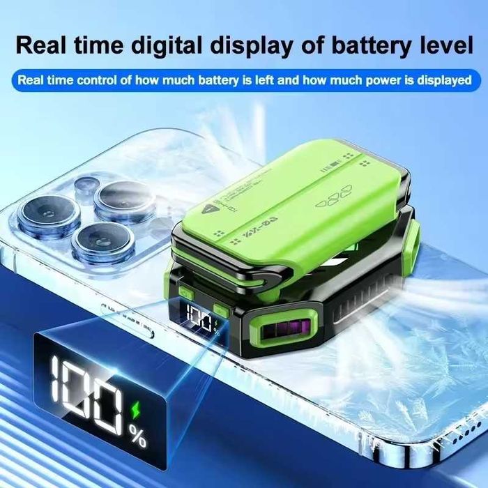 Cooler magnetic cu baterie detașabilă pentru smartphone gaming