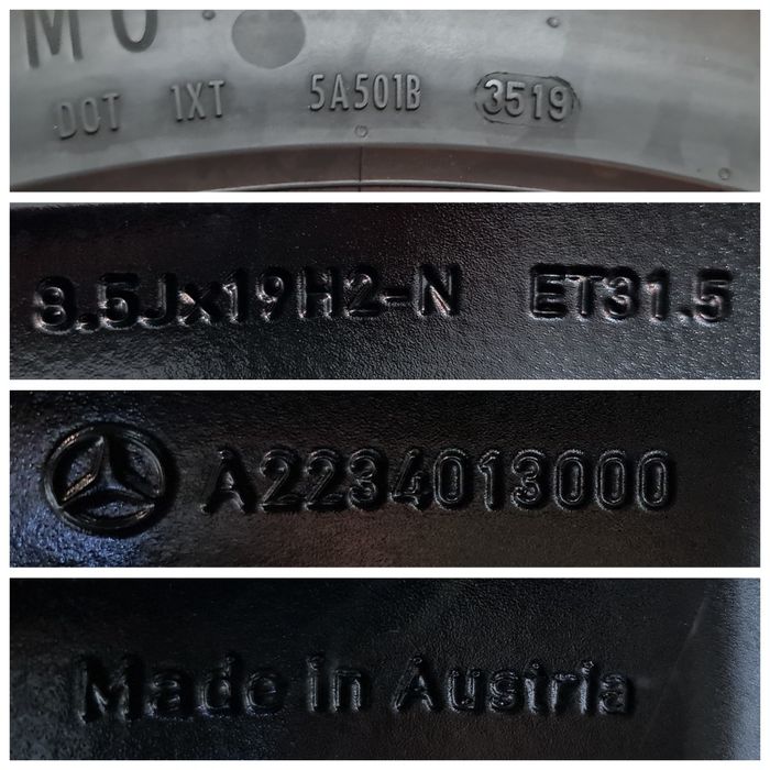 Jante 19 OEM Mercedes S Class W223 X223 GLC CLS E, 255 45 R19