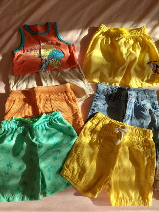 Лот дрехи за момче 86-92см летни