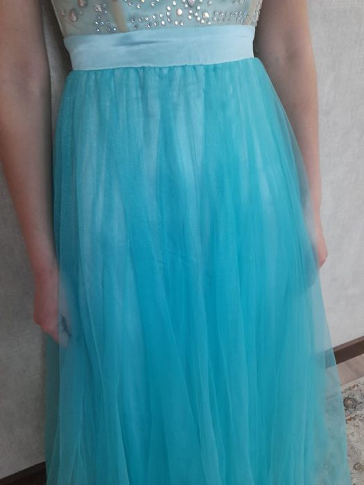 Продам платье вечернее бирюзовый цвет