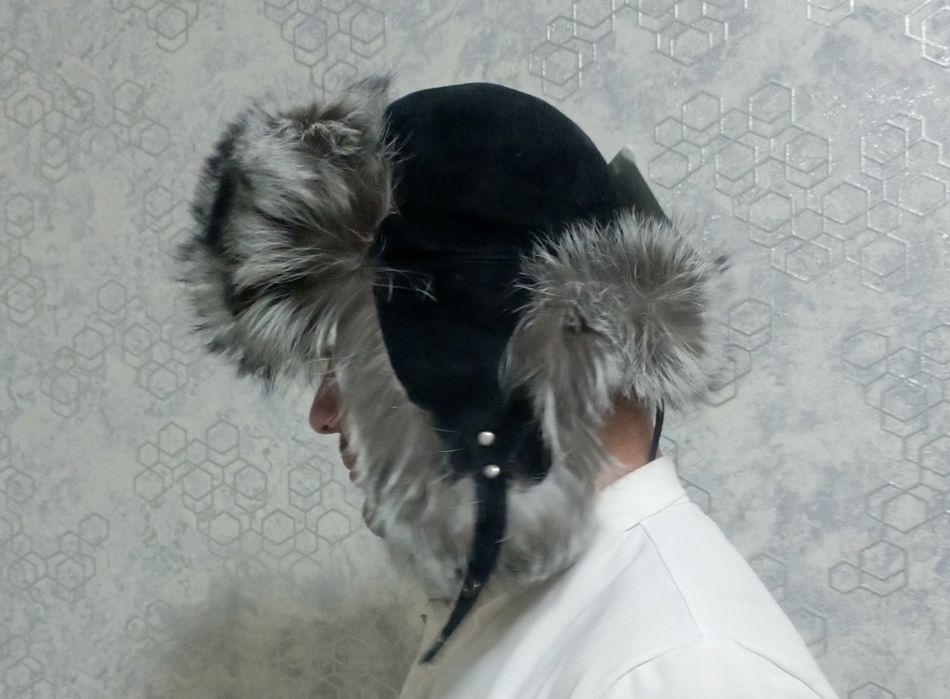 Мужская шапка ушанка натуральная