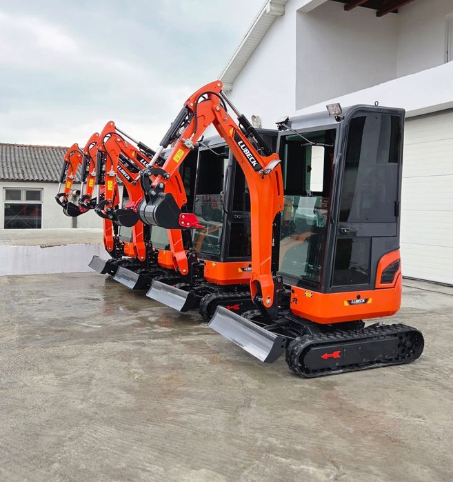Miniexcavator Lubeck W 169 L motor 3 cilindri~NOU~Plata în rate/Leasing, Garantie 2 ani