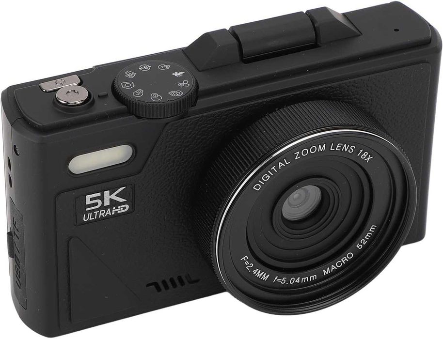 Дигитална камера - 5K HD & 75MP  и 18X Digital Zoom - WiFi