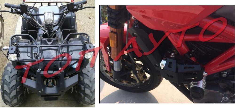 Мощни LED Диодни Халогени Мотор Скутер Мотопед АТВ 2бр/к-т + Копче