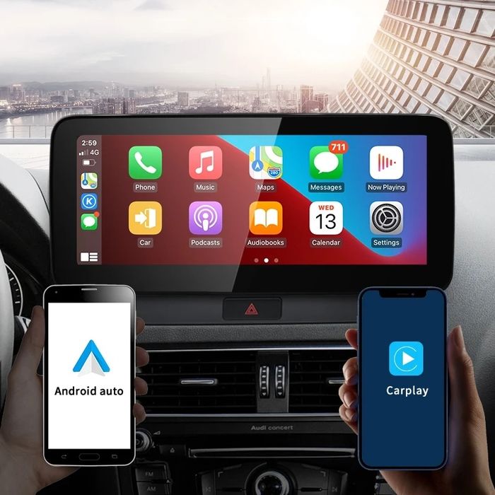 Navigatie android 8GB Audi A4 Carplay Waze YouTube