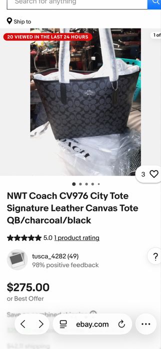 Coach дамска чанта